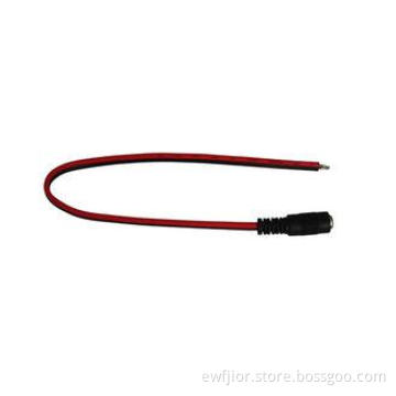 Female DC CCTV Power Connector PVC , 5.5mm / 2.1mm DC Power